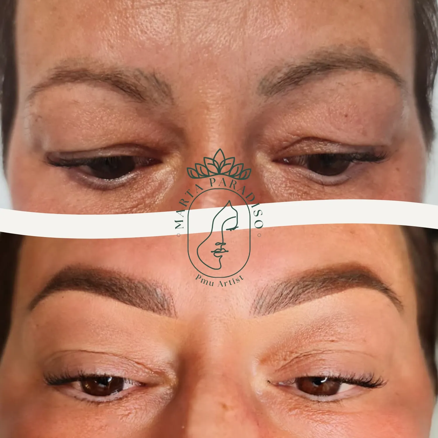Correzione del trucco semipermanente prima e dopo, neutralizzazione colore realizzata a Varese da Marta Paradiso